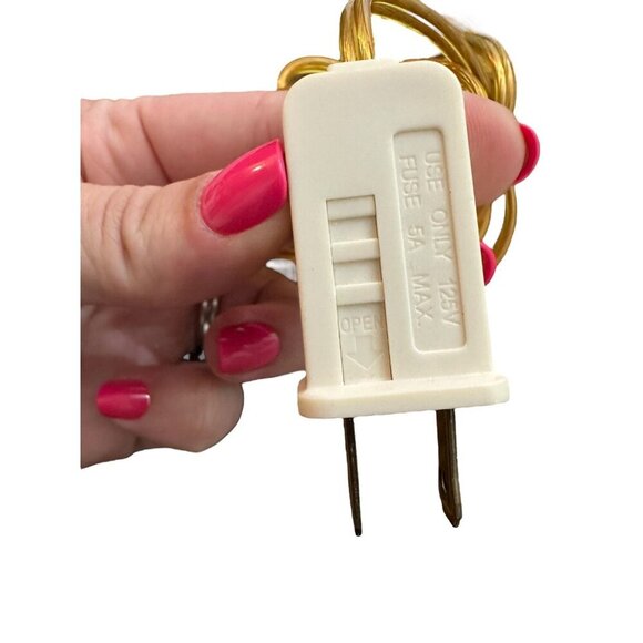 (2) Vintage Solid Brass Electric Candle Window Candlestick Flameless Holiday - Picture 3 of 5